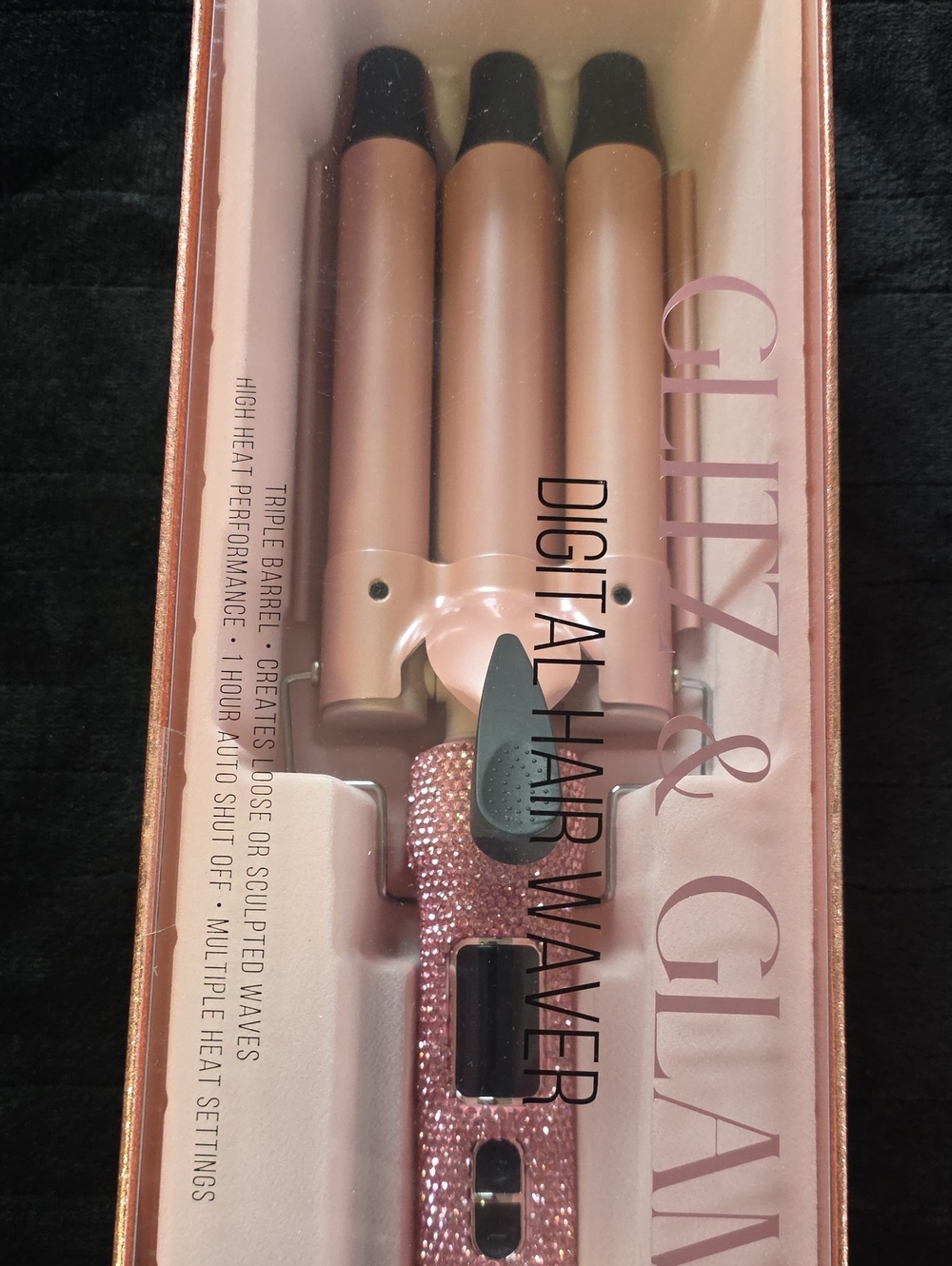 Glitz & Glam Digital Hair Waver – Glitter Pink New In Sealed Packaging